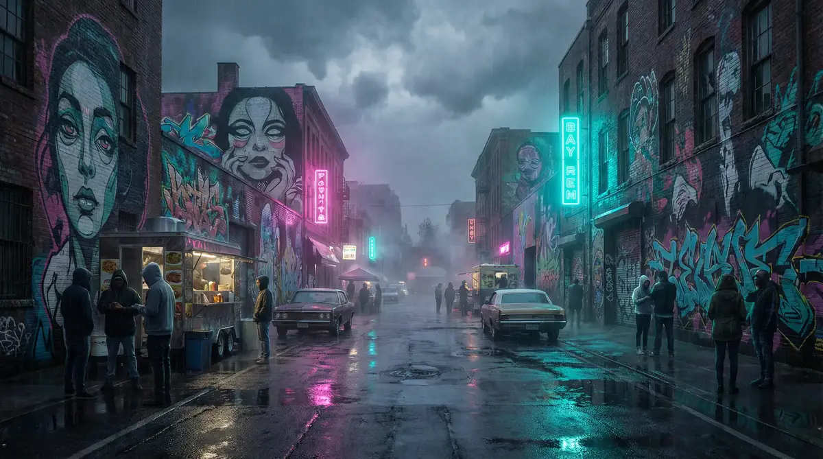 柚木提娜 护士 - 雨夜壁画街